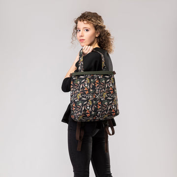 Dark botanical MINIMAL backpack