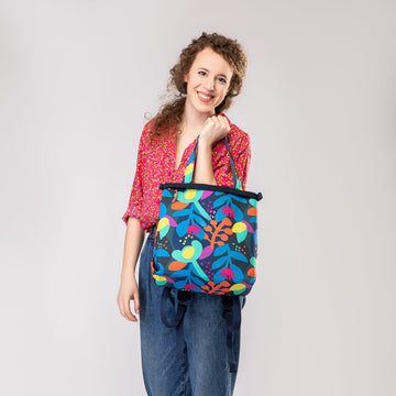Flowers with bright spots MINIMAL backpack