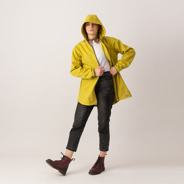 Lime zöld vastag softshell kabát