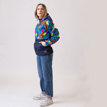 Bright spots and flowers hoodie