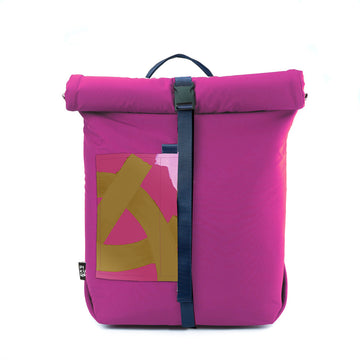 Fresh Fucsia Rolltop backpack - PIKURA Limited Edition