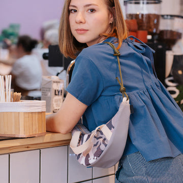 Geantă crossbody Mini Luna Pastels & Straps