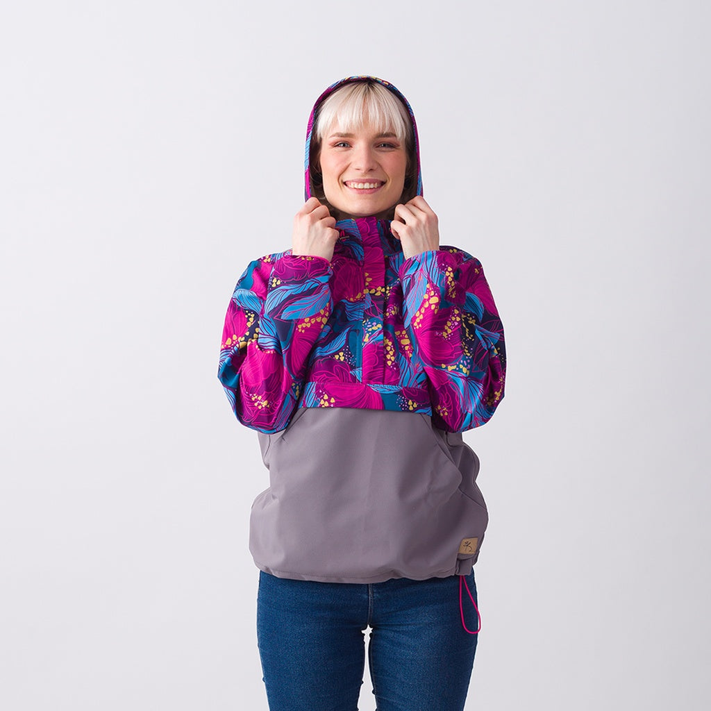 Vivid roses hoodie