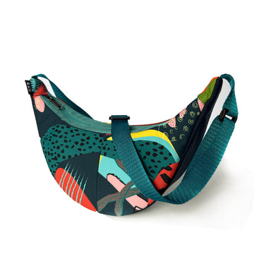 Geantă crossbody Mini Luna Re:Form Abstract Jungle