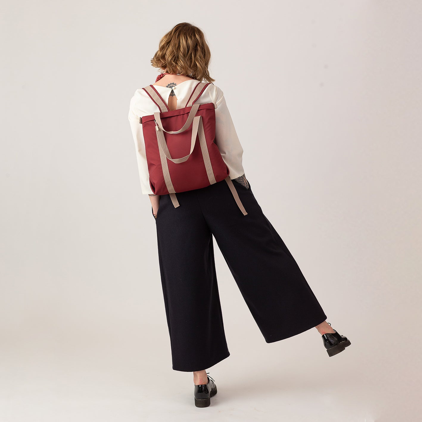 Burgundy MINIMAL backpack