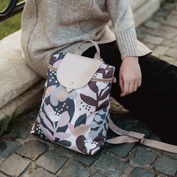 Rucsac urban Flori cu pete pastelate