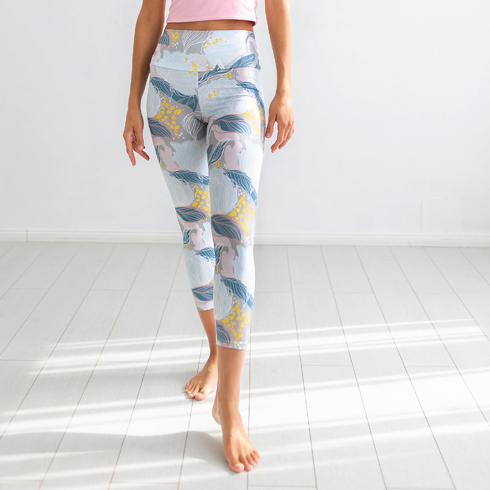 Light roses fitness leggings